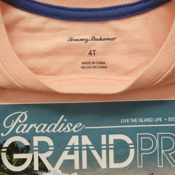 Tommy Bahama Boys Set 3-pieces Button Down Shirt Graphic T-Shirt & Shorts Size 4 - Picture 7 of 16